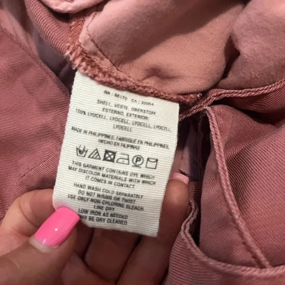 Cartonnier by Anthropologie Rose high waist tie front tapered flowy pants. 6 - Picture 6 of 8